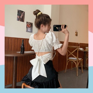 Áo croptop nơ lưng
