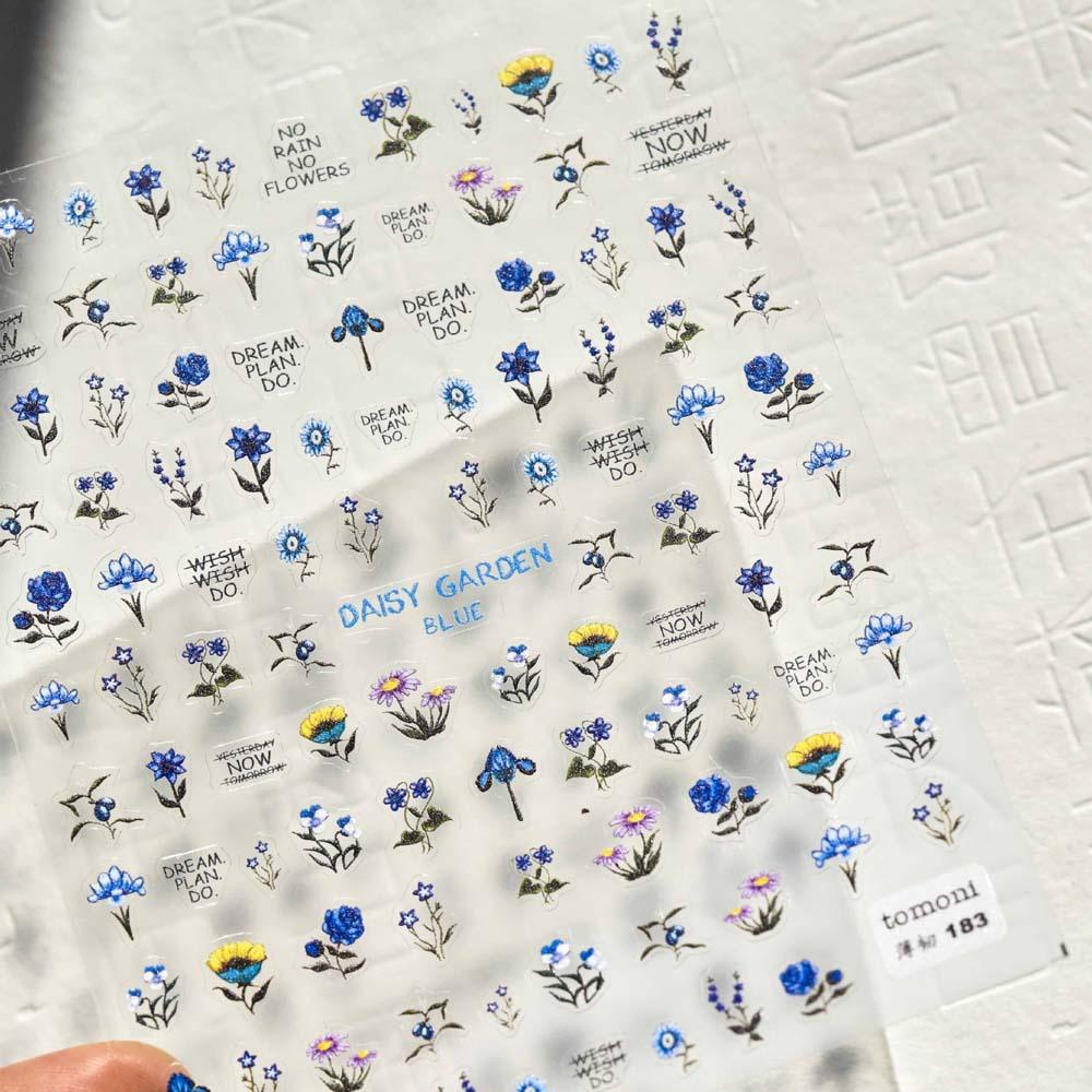 Miếng Dán Trang Trí Móng Tay Tự Dính Họa Tiết 5D Kiểu Nhật Bản Dễ Thương