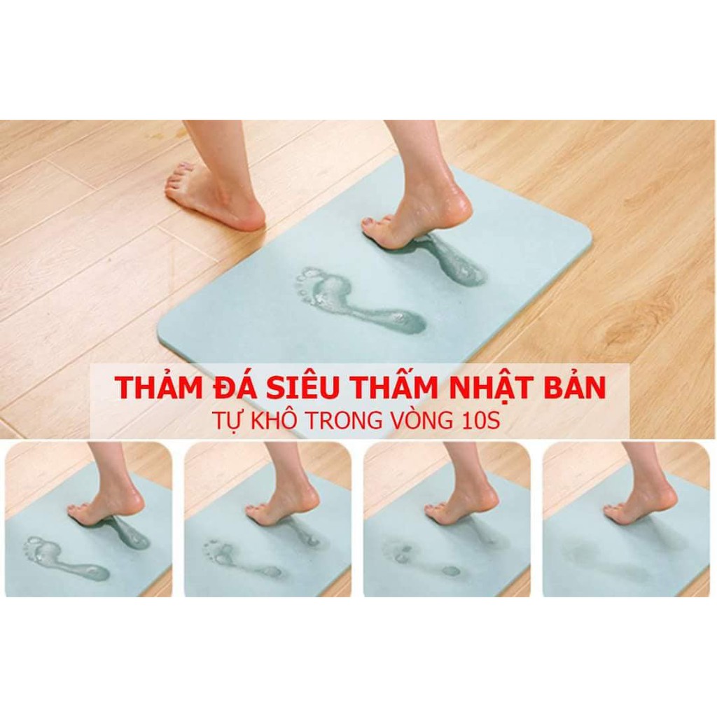 Sỉ 7 thảm đá siêu thấm hút Nhật Bản (  màu ngẫu nhiên )