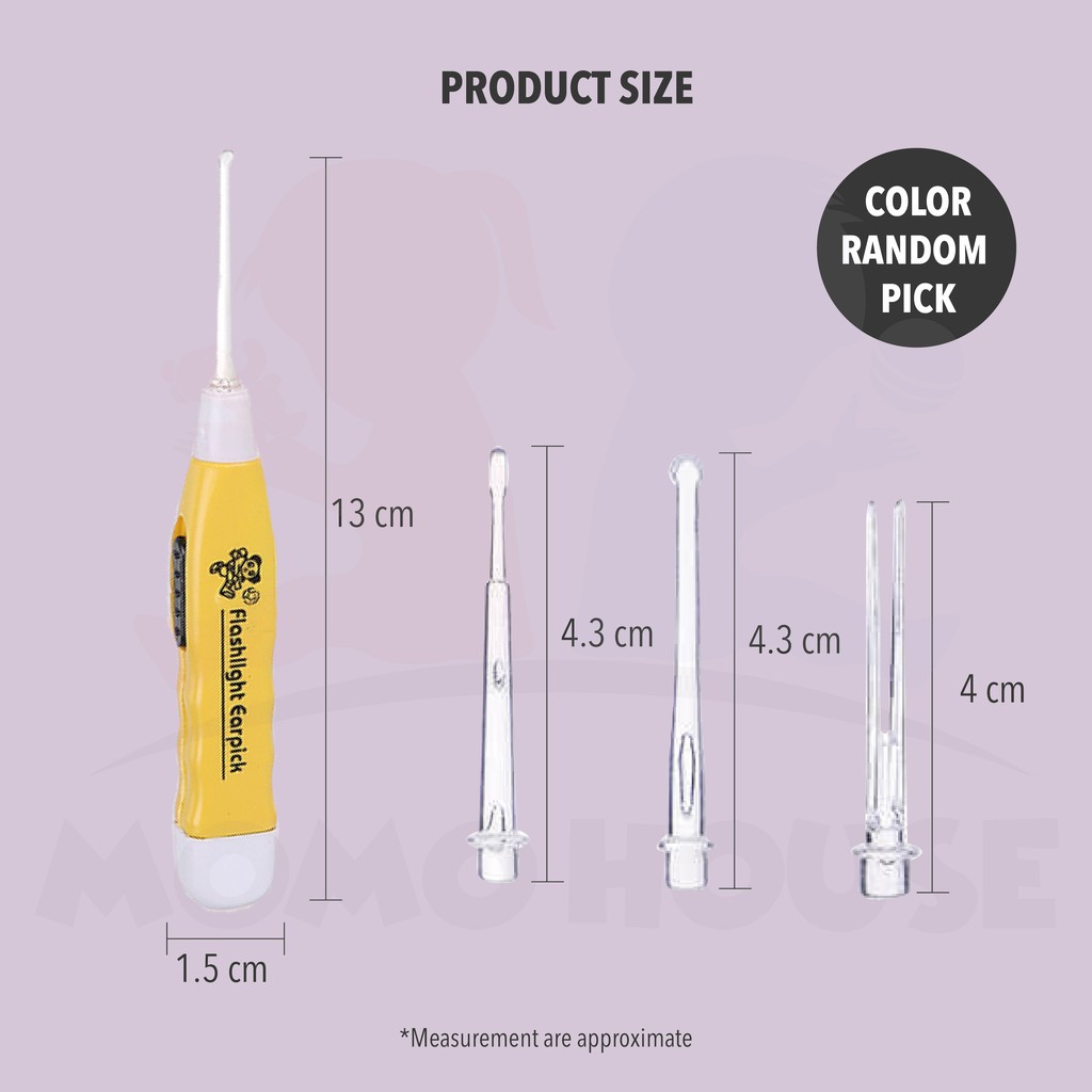 Led FlashLight Earpick Extractor Health Ear Cleaner Earwax Remover cho trẻ em và người lớn