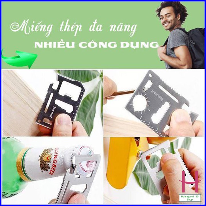 Miếng thép 11 chức năng đa năng tiện dụng { H }