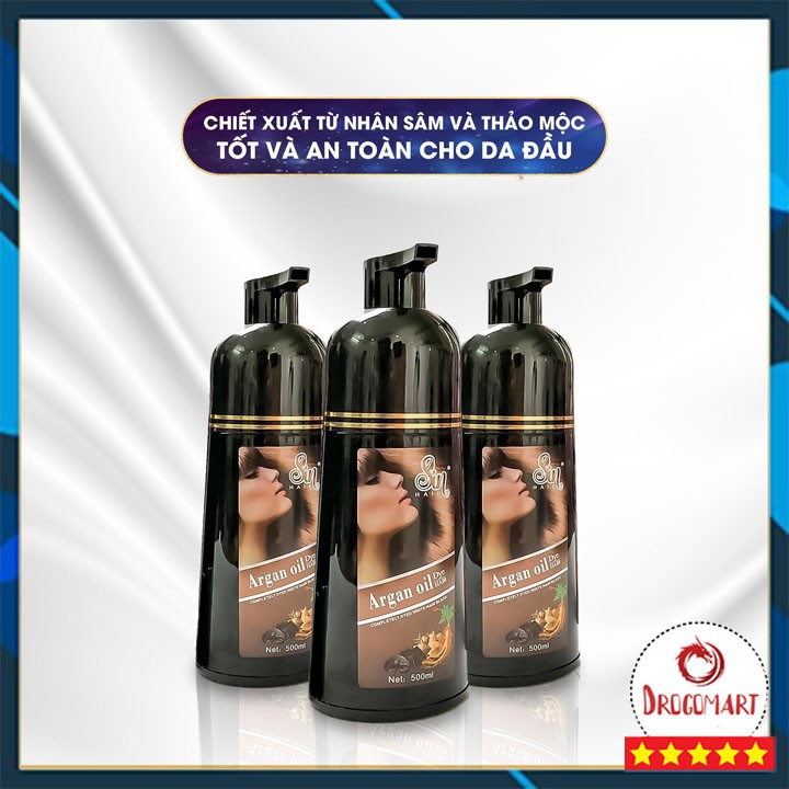 [Gội Là Đen] Dầu Gội Đen Tóc Nhân Sâm Sin Hair, Bóng Mượt Không Gây Hư Tổn Cho Tóc Và Da Đầu Cam Kết Chính Hãng