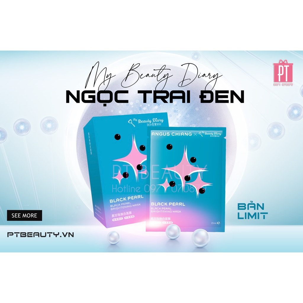 Miếng Lẻ Mặt Nạ My Beauty Diary Trai Đen Trắng Da (Mẫu Limit)