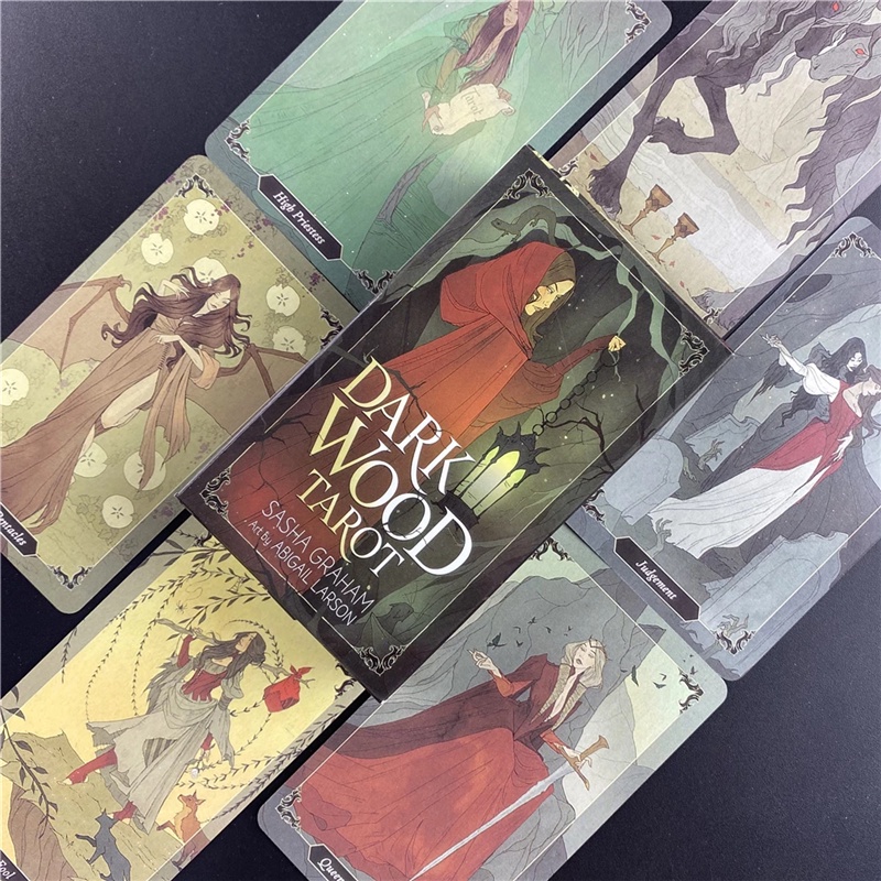 Dark Wood Tarot Card Games Bộ Bài Tarot Bằng Gỗ Chất Lượng