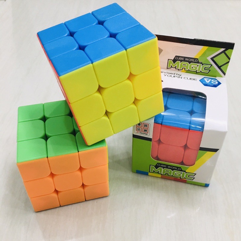 Rubik 064 Rubik không viền MAGIC 3x3 Hàng đẹp