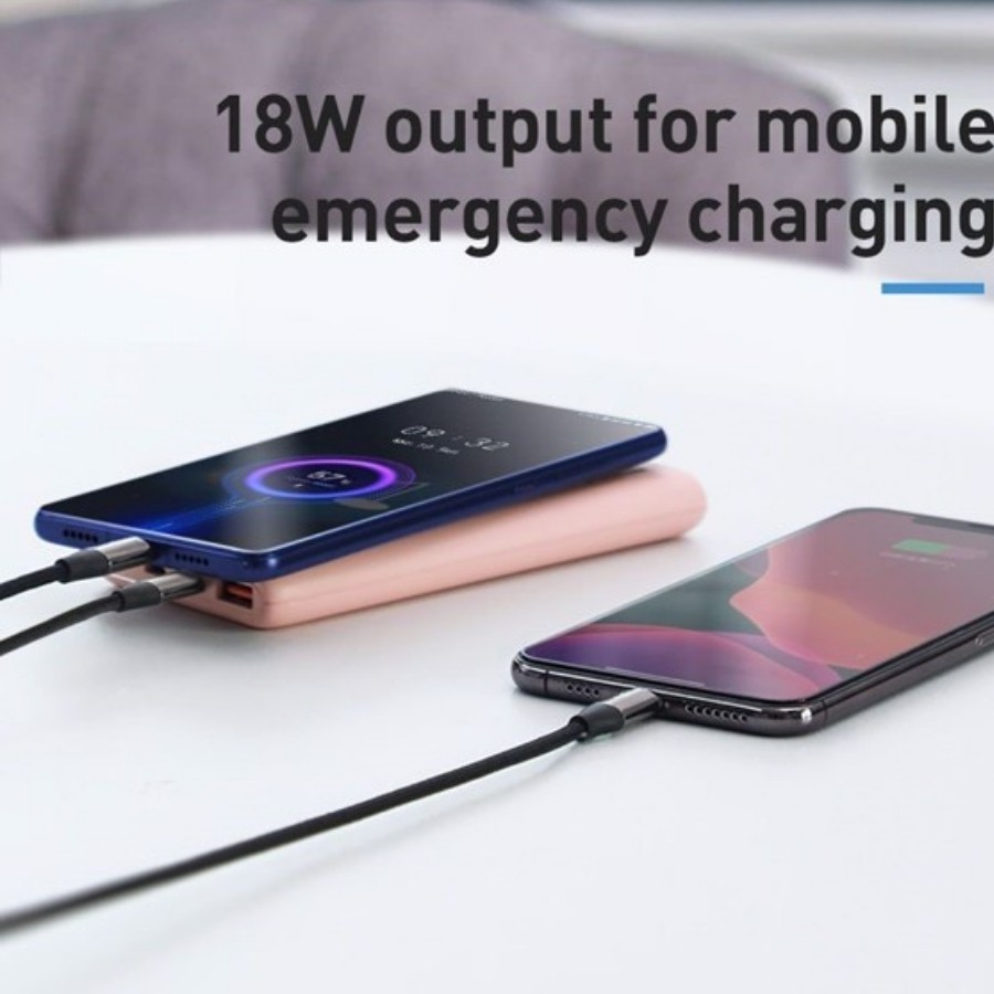 Pin dự phòng sạc nhanh Baseus Bipow 10000mAh PD/QC 18W (Powerdelivery / Quick Charge Power Bank ) LV709