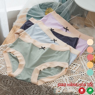 Quần lót nữ phối viền màu chất liệu co giãn thấm hút, kháng khuần chất lượng cao - Xuu Design QC09