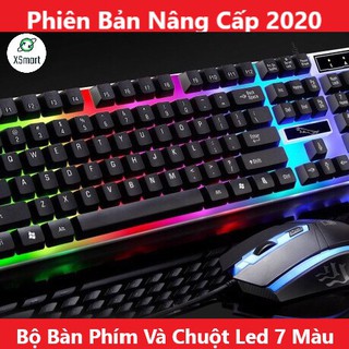 [Phiên Bản Mới] Bộ Bàn Phím, Chuột Giả Cơ đèn LED 7 MÀU SIÊU ĐẸP GAMING G21 PRO NEW 2020 Bản Cao Cấp