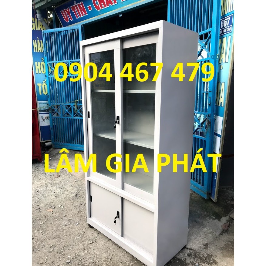 TỦ HỒ SƠ KIẾNG CỬA LÙA SẮT SƠN TĨNH ĐIỆN CAO CẤP