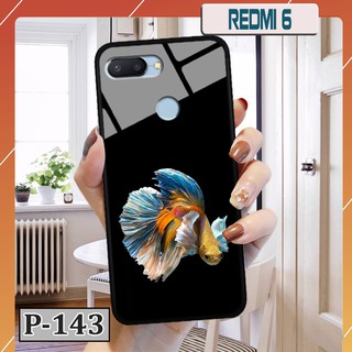 Ốp Xiaomi Redmi 6 - lưng kính in hình 3D