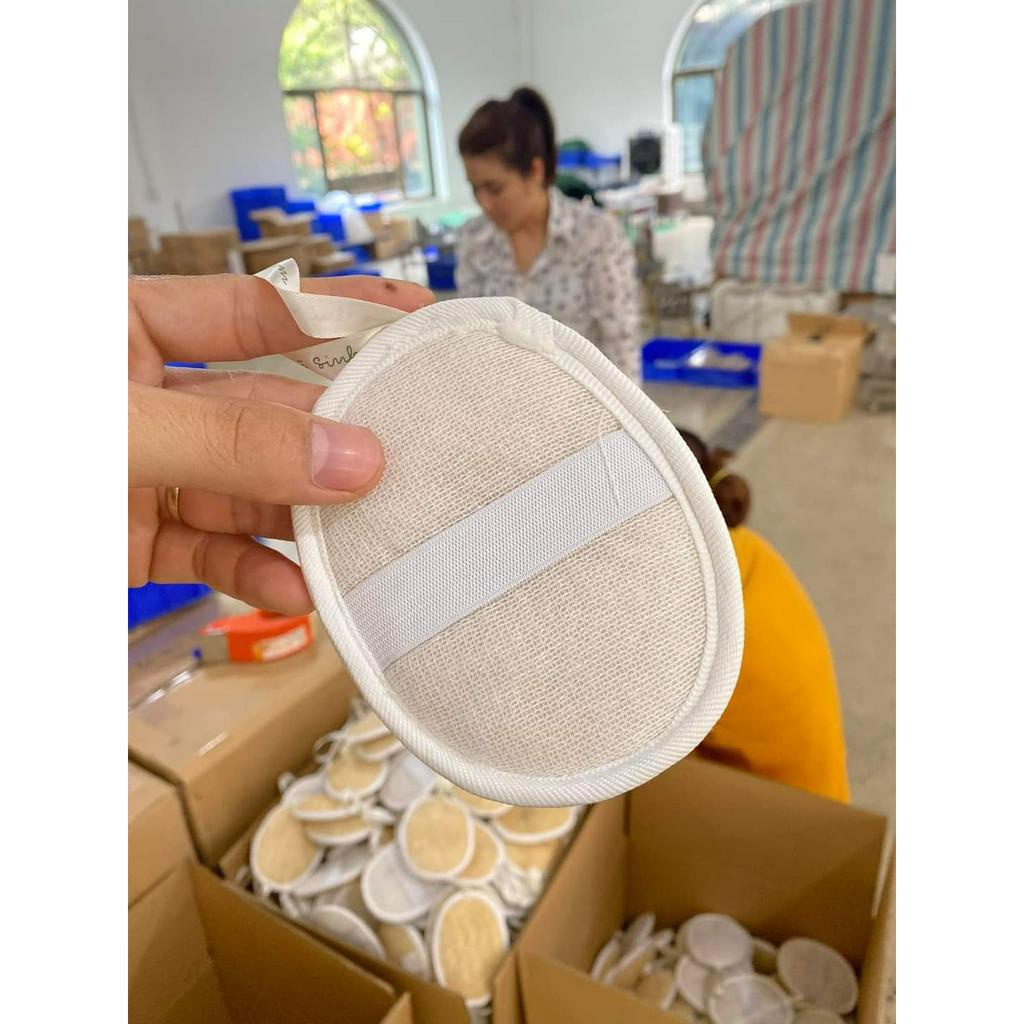 Xơ mướp tự nhiên HTX Sinh Dược dùng tẩy da chết , mat xa, chà gót chân tay