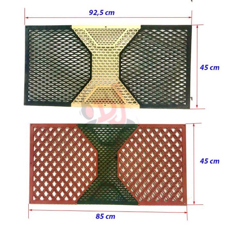 Lưới thùng loa tủ kéo, lưới nhựa 01 bộ, lưới loa kẹo kéo nhựa, thùng loa đôi bass 40, 30 đôi, luoiloa tp hcm