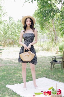 Đầm hoa nhí 2 dây xv