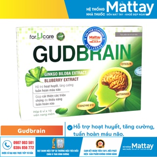 Gud Brain - Hỗ Trợ Hoạt Huyết, Tăng Cường Tuần Hoàn Máu Não, Cải Thiện Thiểu Năng Tuần Hoàn Não.
