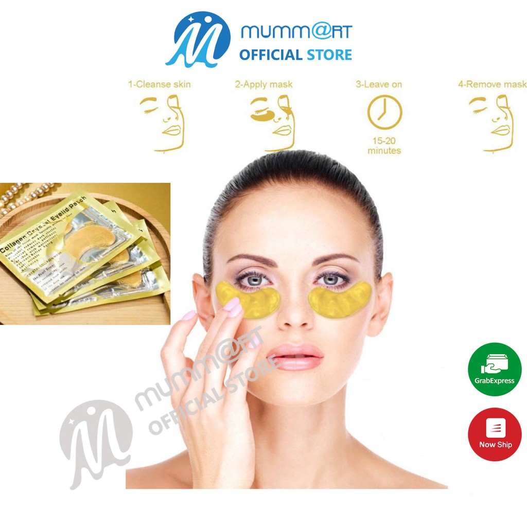 Mặt nạ mắt Collagen Crystal Eyelid Patch làm mờ vết thâm, tăng độ đàn hồi, giảm chảy xệ - Mummart