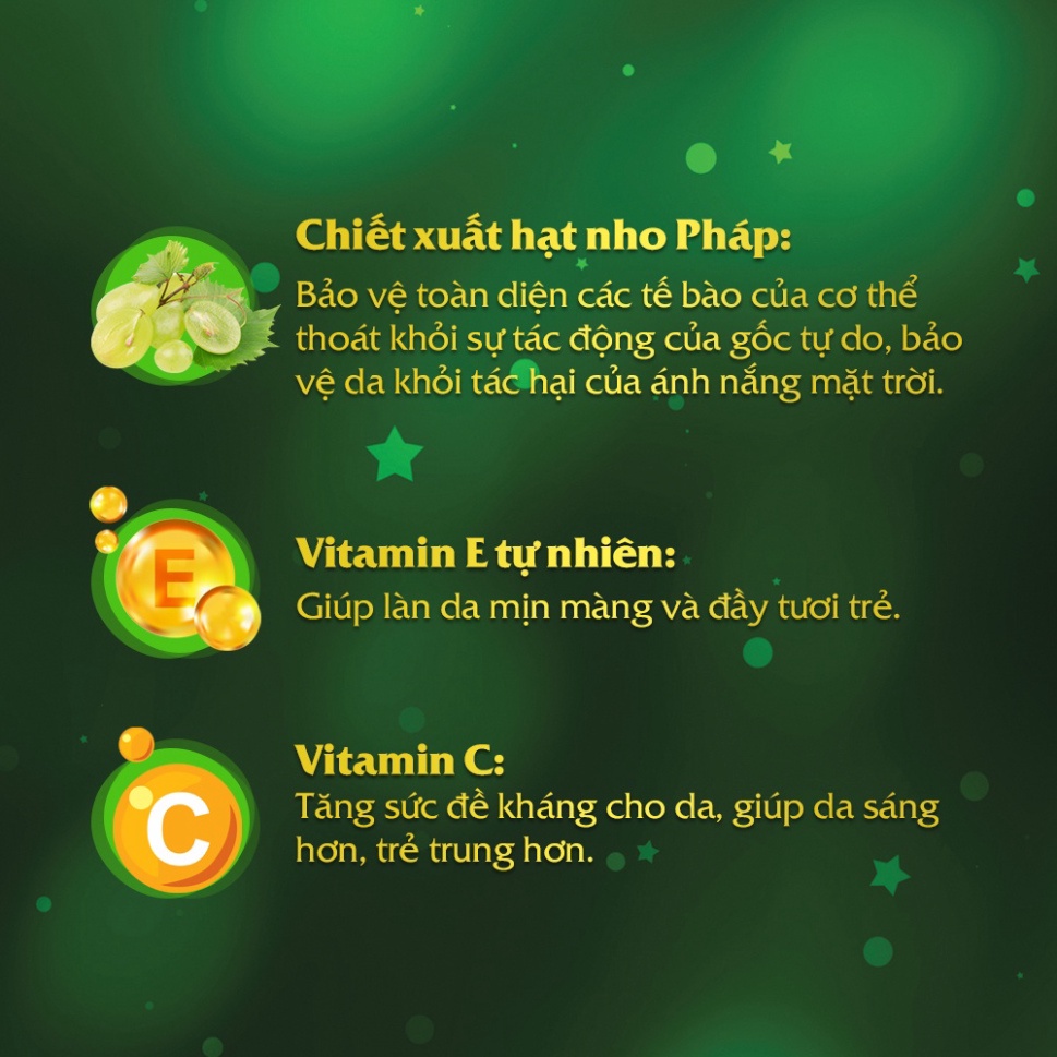 [Chính Hãng] Viên Uống Trắng Da, Chống Nám, Ngăn Ngừa Lão Hóa Oribe - Chiết xuất Hạt Nho Pháp, Collagen nhập khẩu Italia