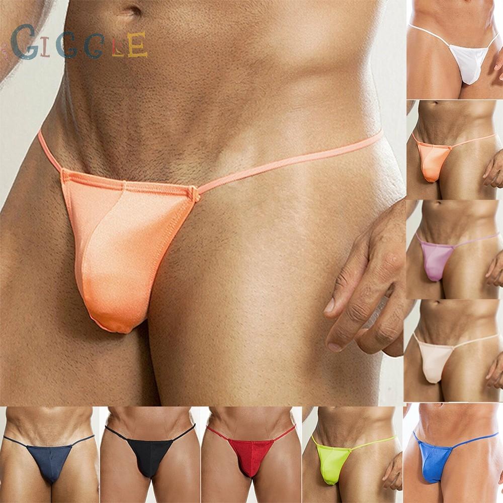 Men Sexy G-String Sheer Pouch Enhancing Low Waist Bikini Lingerie Underwear High Quality