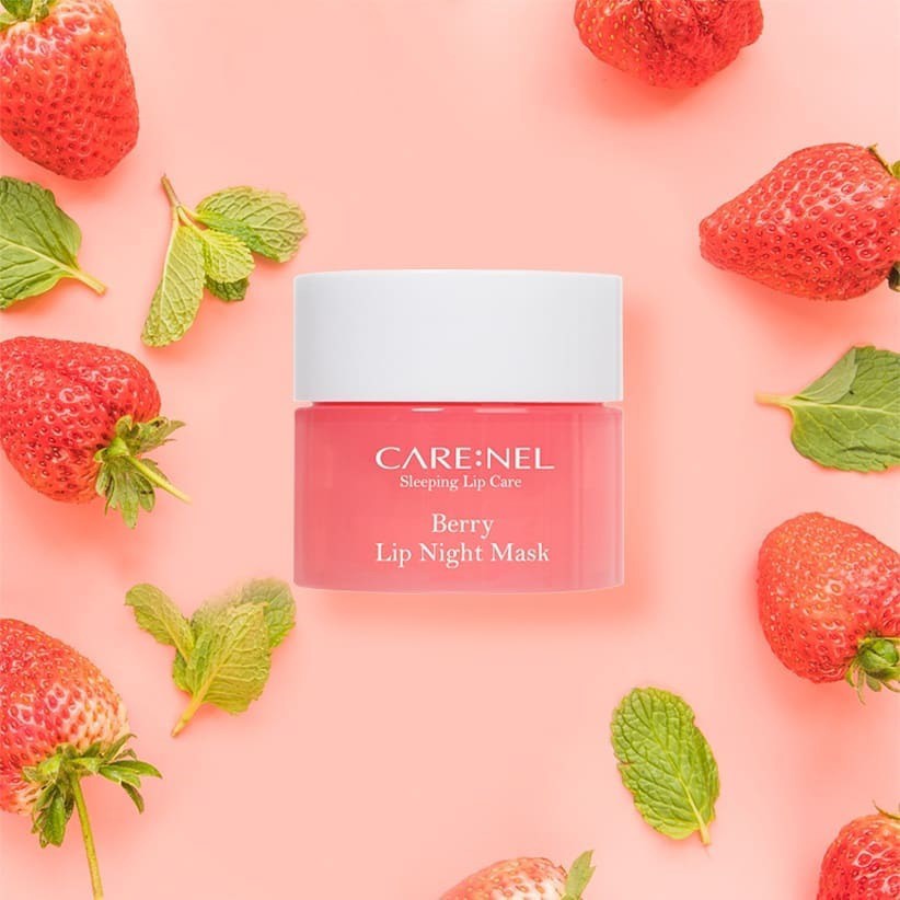 CARE:NEL Mặt Nạ Ngủ Môi Tẩy Tế Bào Chết Môi &amp; Dưỡng Ẩm Hương Dâu - Berry Lip Sleeping Mask