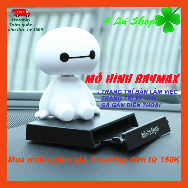 Mô hình baymax để bàn kiêm giá đỡ điện thoại ngộ nghĩnh