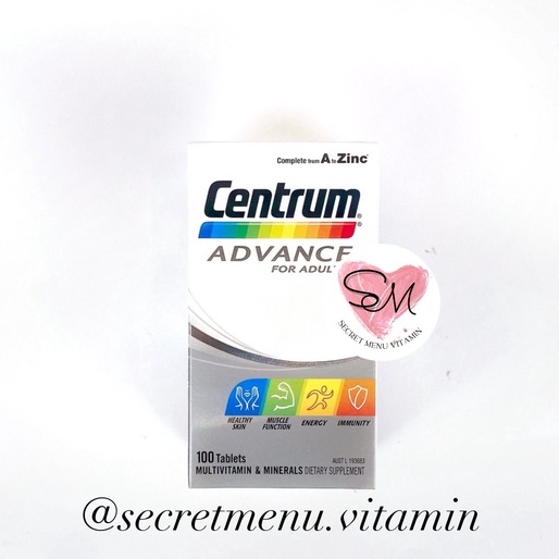 Vitamin tổng hợp người lớn và người giá Centrum Advance for Adults và 50+ | Secret Menu Vitamin