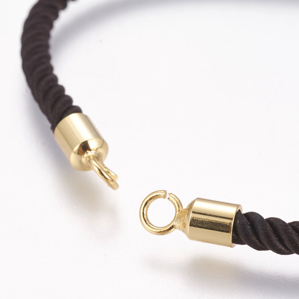 Set 1-2 Vòng Tay Dây Nylon Mạ Vàng 18K Không Chứa Niken Và Chì
