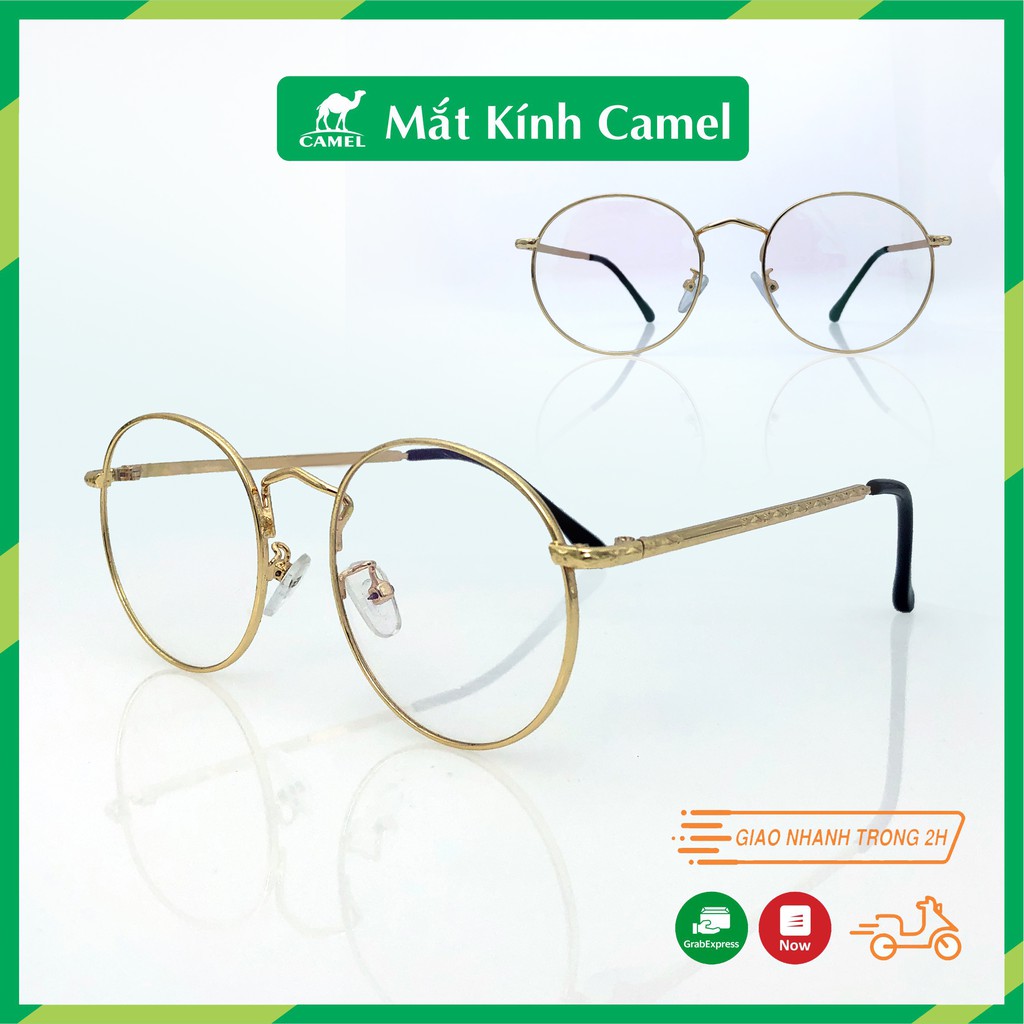 MẮT KÍNH TRÒN THỜI TRANG CAO CẤP GỌNG VÀNG