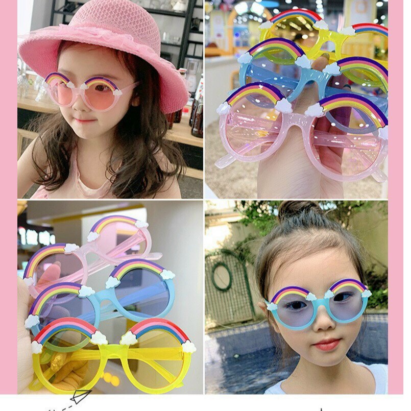 [Mã FARSSTGRE giảm 5K đơn bất kỳ] Mắt kính cầu vòng cho bé 3-9 tuổi phong cách hàn quốc | BigBuy360 - bigbuy360.vn