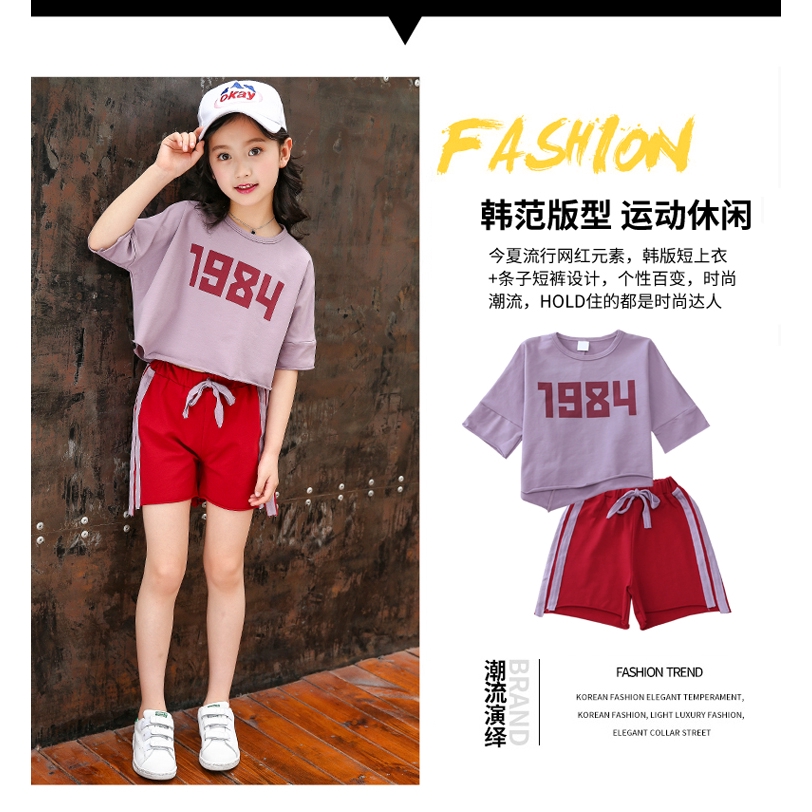 Korean fashion t-shirt + shorts for girls