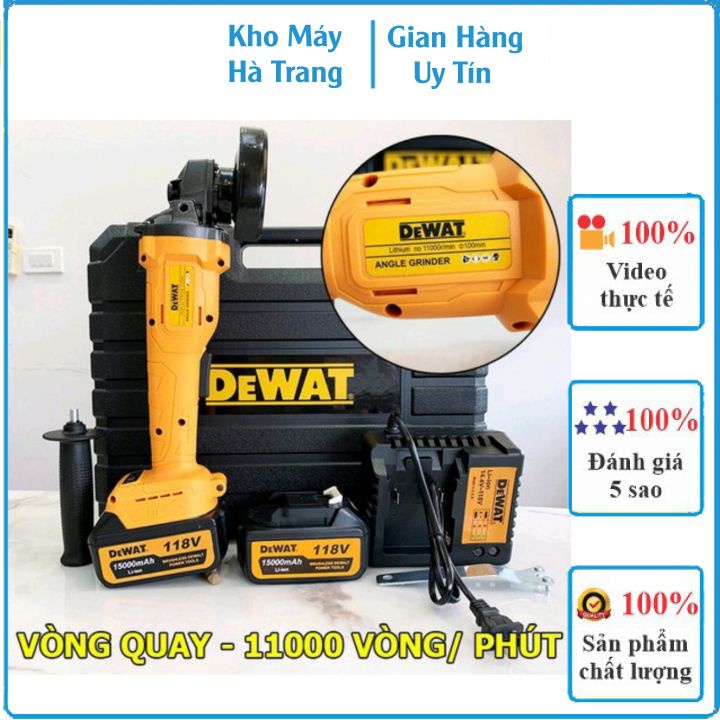 Máy Mài Dewalt 118V Dùng Pin Không Chổi Than Hàng Chuyên Công Trình