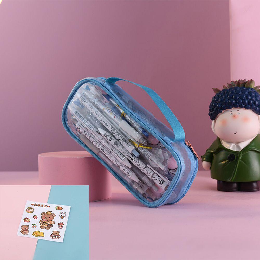 Túi Đựng Bút / Đồ Trang Điểm Đa Năng Sức Chứa Lớn Họa Tiết Hoạt Hình Dễ Thương
