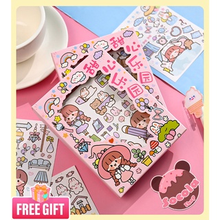 (New)Hộp 50 TỜ stickers(Hình Dán) giấy Nhật siêu dễ thương, không trùng hình