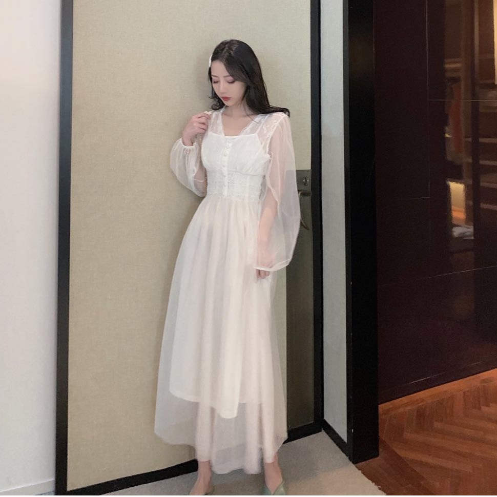 (D312) Đầm Váy Nữ Ulzzang - New arrival 2021 | BigBuy360 - bigbuy360.vn