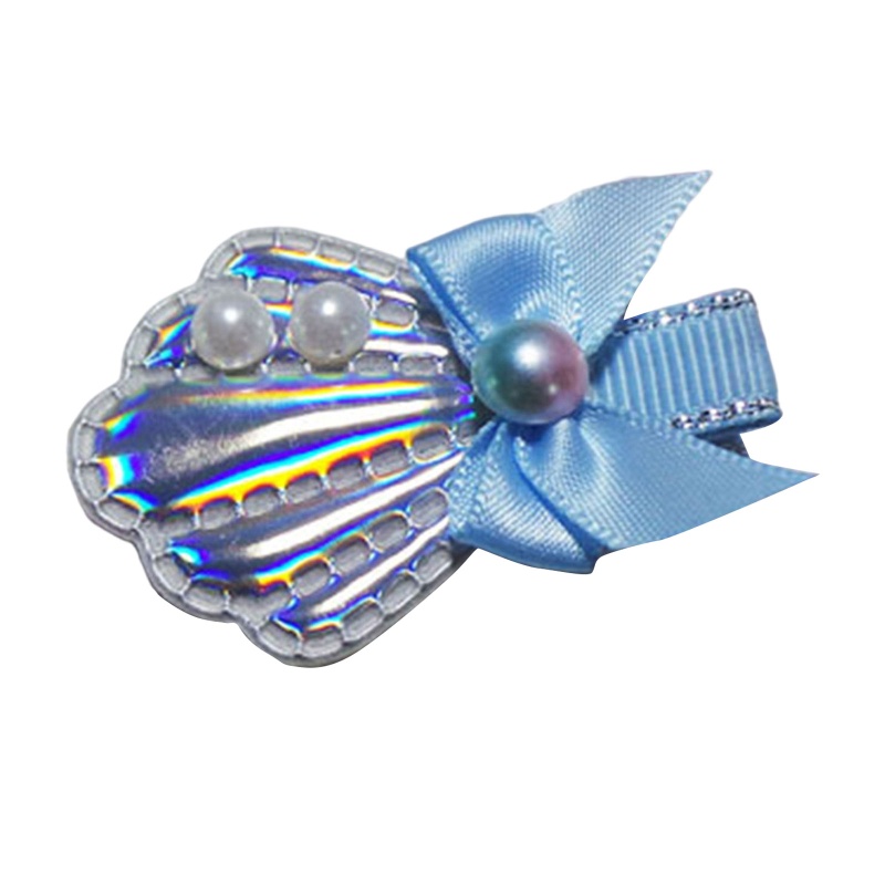 Kẹp Tóc Hình Đuôi Cá Màu Xanh Dương Gradient Đính Ngọc Trai Dễ Thương Cho Bé Gái