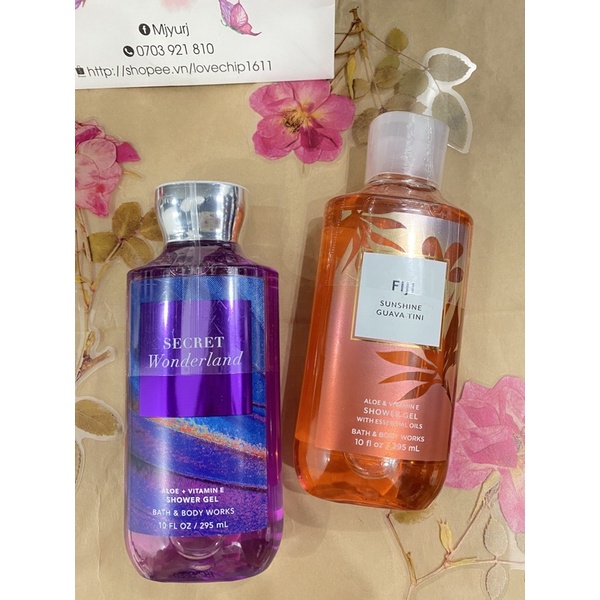 Gel tắm và lotion BBW mùi Fiji