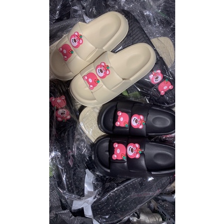 Dép bánh mì GẤU HỒNG siêu êm KÈM ẢNH THẬT