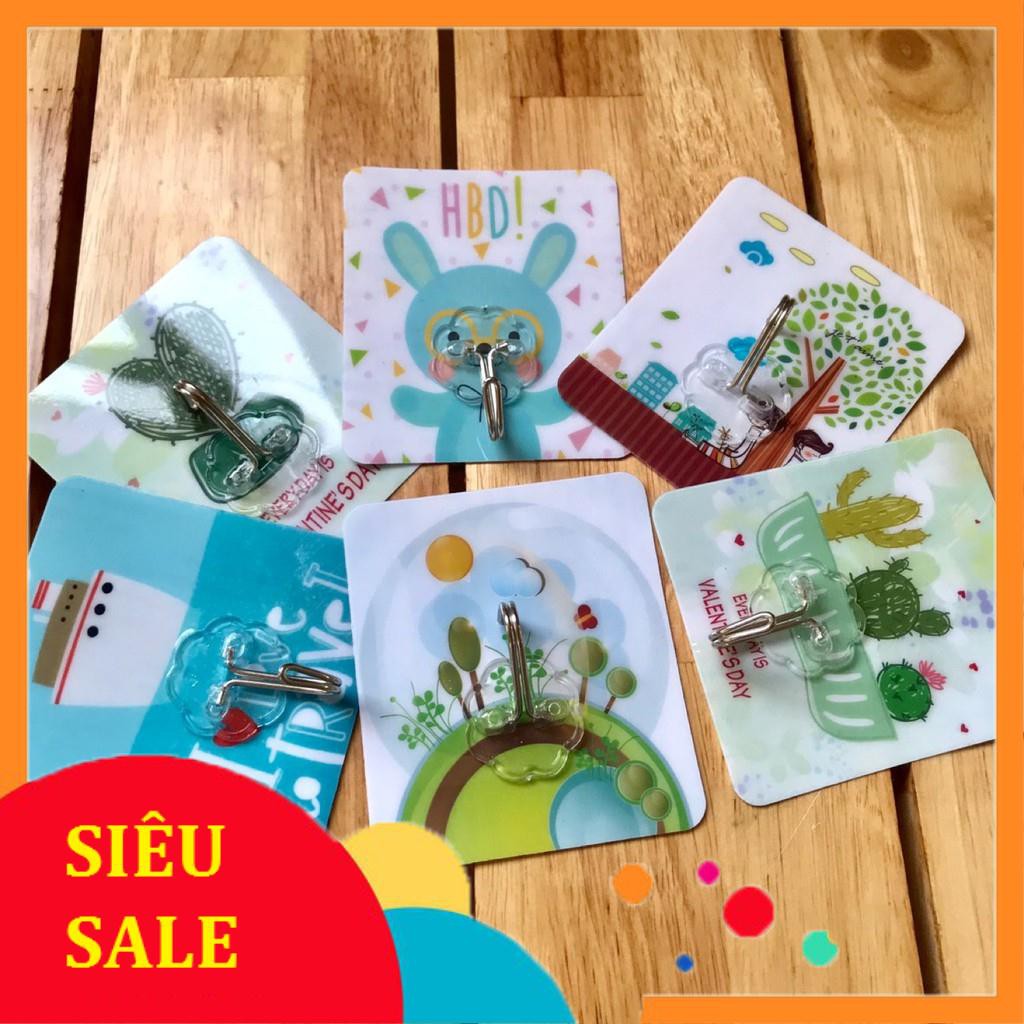 Set 5 móc treo đồ 3D