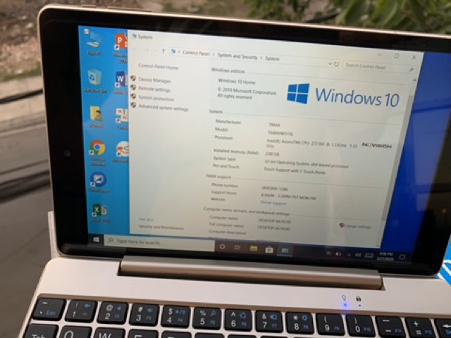 Laptop 2 trong 1 NUVISION TM890 màn hình cảm ứng 8.9 inch 2GB RAM 32GB Fullbox - Tặng kèm dock bàn phím chính hãng | BigBuy360 - bigbuy360.vn