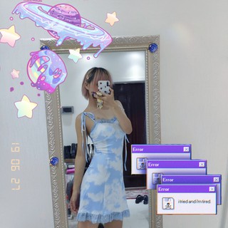 [ORDER] Đầm thun 2 dây sky (ẢNH THẬT Ở CUỐI) - B7.10