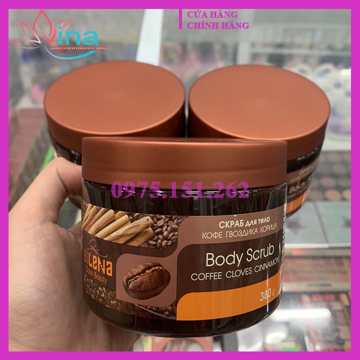 Tẩy Tế Bào Chết Toàn Thân Quế Hồi &amp; Cafe Exclusive Cosmetic Gel Scrub Coffee &amp; Cinnamon (380ml)