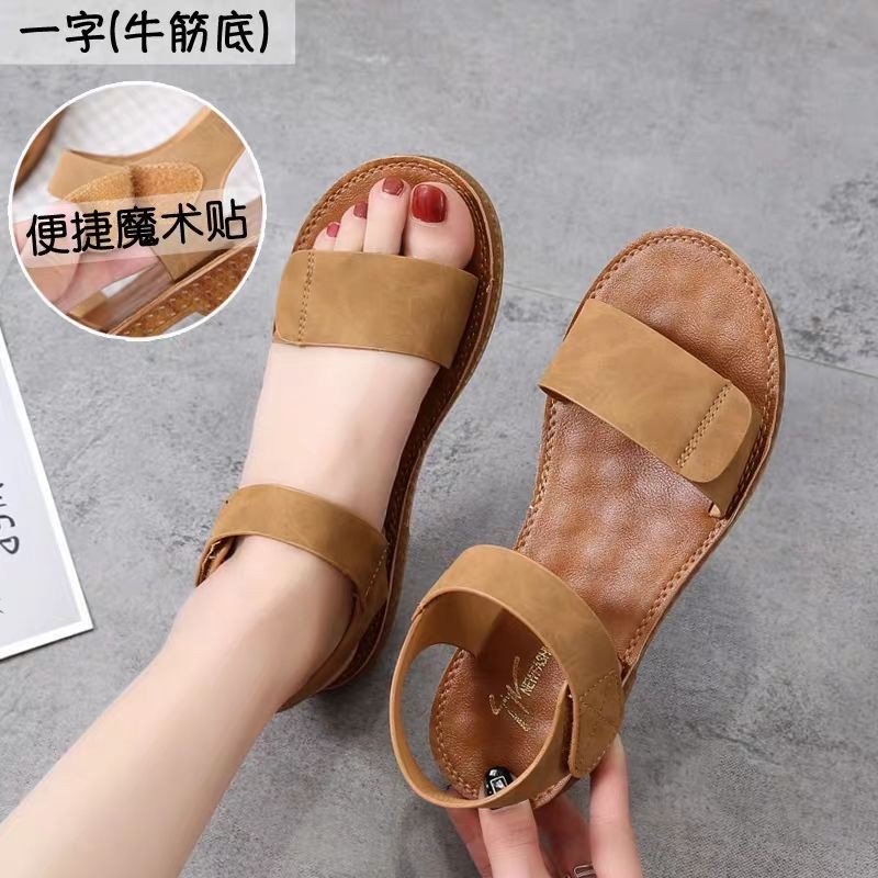 dép sandal đế bệt, Sandal Nữ Đẹp Thời Trang Hàn Quốc kiểu dáng năng động