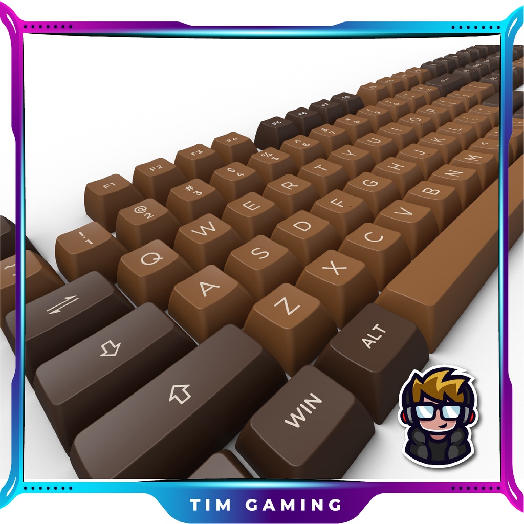 Bộ Keycap AKKO set – Chocolate (PBT Double-Shot/ASA profile/178 nút)