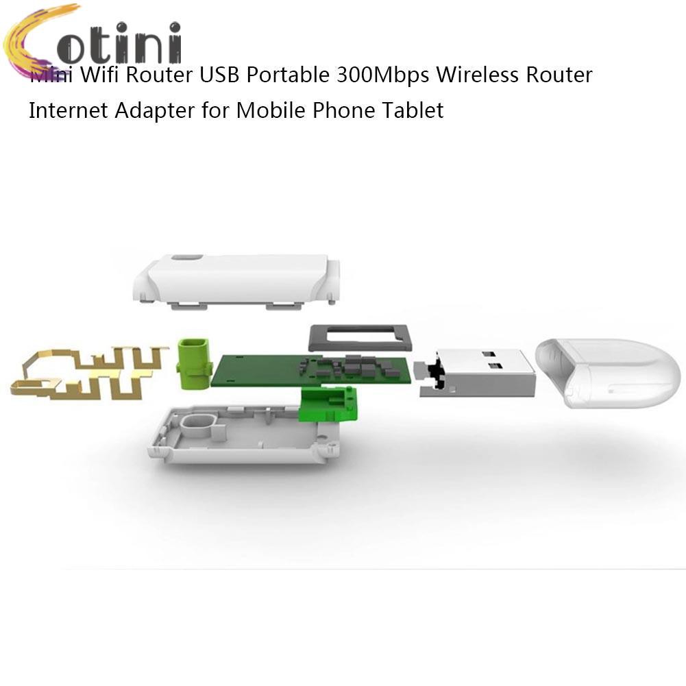 Bộ Phát Wifi Không Dây Mini 300mbps Cho Điện Thoại / Pc Chất Lượng Cao | BigBuy360 - bigbuy360.vn