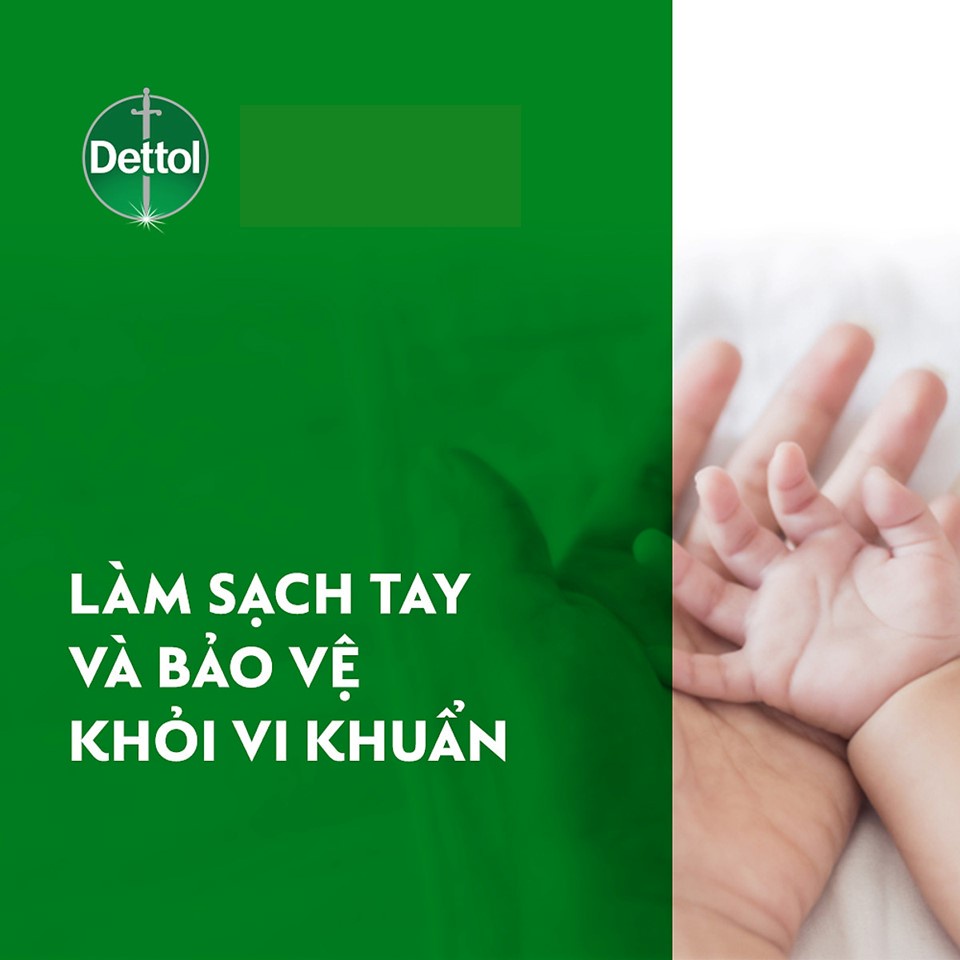 Nước rửa tay Dettol Kháng khuẩn (Xanh) 250g