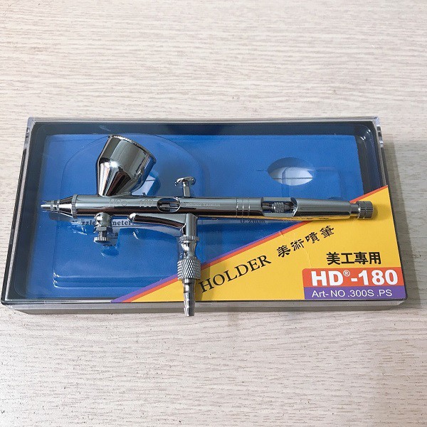 AirBrush Bút Vẽ Mỹ Thuật HD-180 Đài Loan, Súng Sơn Mô Hình HD-180