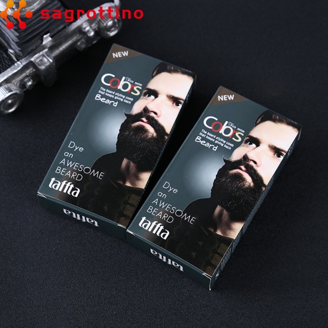 Kem nhuộm râu màu đen nhanh chóng tự nhiên kèm 1 cặp găng tay dùng một lần tiện lợi cho nam