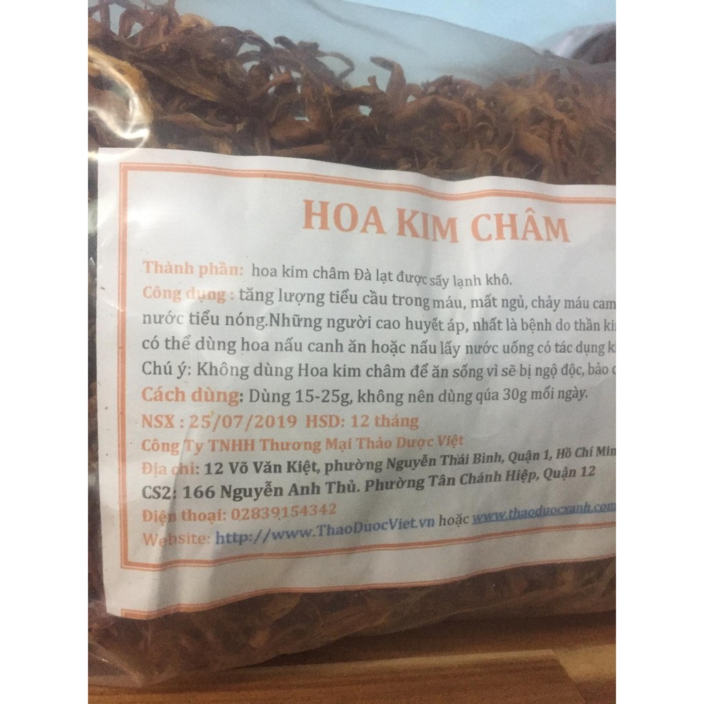 1kg Hoa kim châm khô Đà Lạt khô (Combo 2 gói 500g)
