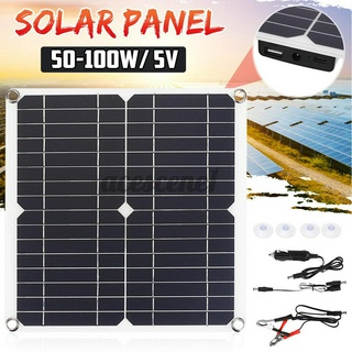 Solar Panel Flexible Monocrystalline Battery Charge with Dual High Efficiency
