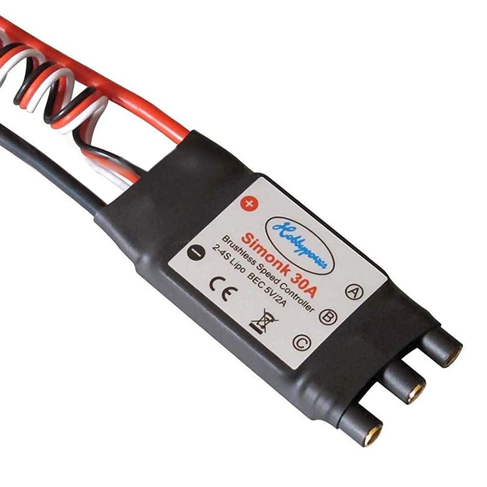 Bộ điều khiển tốc độ không chổi than HP SimonK 30A ESC BEC 2A cho máy bay điều khiển bốn cánh F450 X525