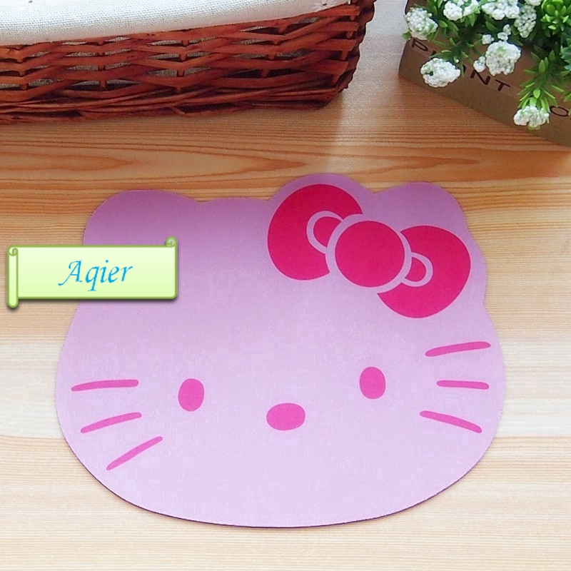 Miếng Lót Chuột Hình Hello Kitty Màu Hồng Dễ Thương