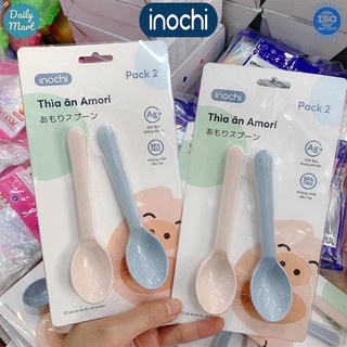 Thìa ăn dặm Cho Bé Nhựa PP An Toàn Tiêu Chuẩn Nhật Bản AMORI Inochi